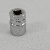 Snap-on MV14 1/4" Drive 7/16" 12 Point SAE Socket - USA Made - Vintage