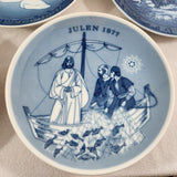 Royal Copenhagen, B&G, and Porsgrund Collector Plates 1973 to 1977 Set of 8