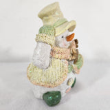 Vtg 1990s K's Collection - Pastel Snowman Figurine #112638 LN Collectible Decor