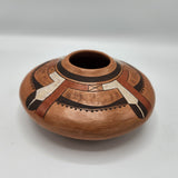 Signed Hopi Polychrome Pottery Jar 6-1/2" x 3" Rachel Sahmie Nampeyo (1956-2022)