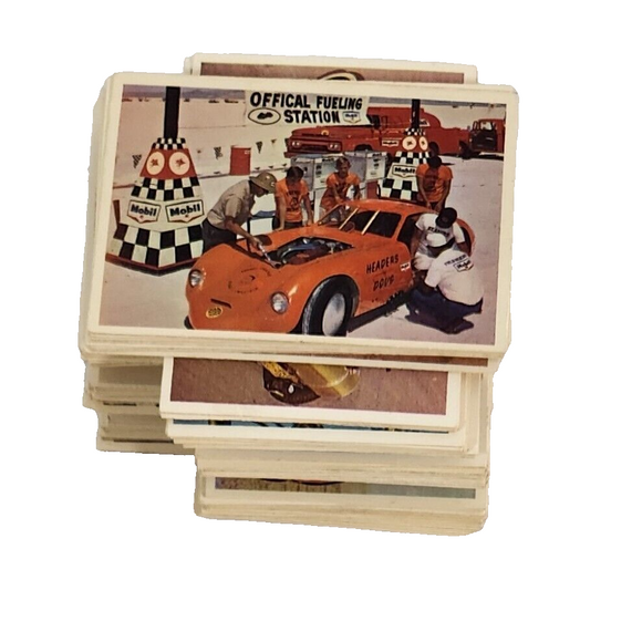 Near Complete Set of 1965 Donruss Hot Rod Magazine Series 1 Spec Trading Cards