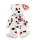 1998 Glory Star Spangled Bear Retired Ty Beanie Baby Toy Doll MINT w/Tags