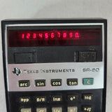 Vtg Texas Instruments 1974 Slide Rule Electronic Calculator SR-50 w/LED Display