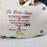 1998 Windsor Bears of Cranbury Commons Kevin & Nicole Will You Marry Me - Ltd Ed