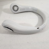 Jisulife FA12 White Rechargeable 3 Speed Wearable Portable Bladeless Neck Cooler