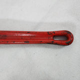 Vtg 1950s Ridge Tool Co Rigid Heavy Duty Straight 14” Adj Pipe Wrench B7-8 Red
